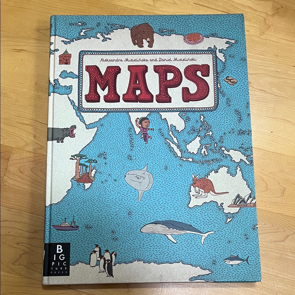 Maps Book - Blue and Red Big Picture Press